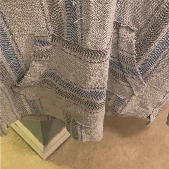 Gray/Blue Baja Hoodie - Picture 3 of 4